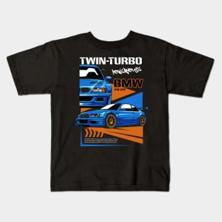Twin-Turbo GTR E46 Kids T-Shirt